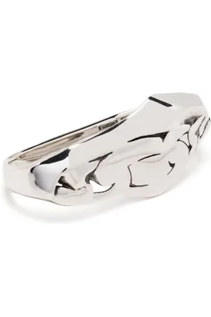 Alexander McQueen Molten Chain Double Ring