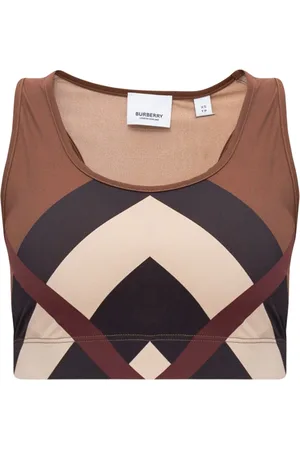 Burberry Sleeveless Tops, female, , XS, Immy Cropped Top