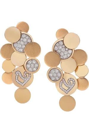 CHANTECLER Earrings, female, , ONE SIZE, Sequin Gold Earrings - 0.65 CT Diamond