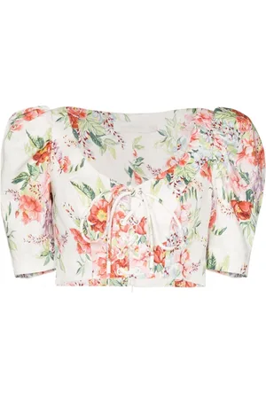 ZIMMERMANN Blouses, female, , XL, Laced Crop Top