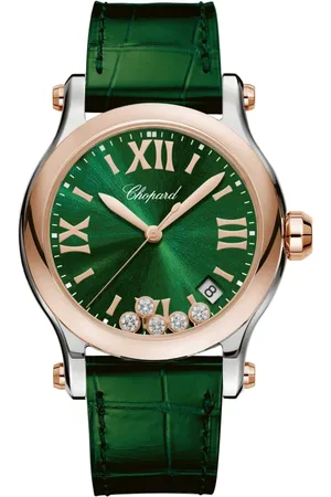 Chopard Watches, female, , ONE SIZE, Happy Sport Quartz Watch with Dial and Floating Diamonds