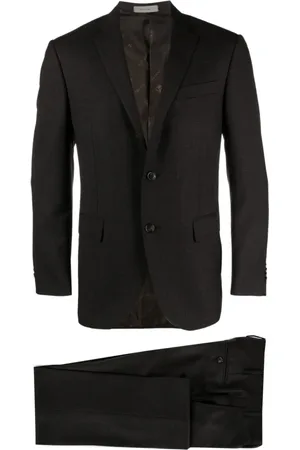 corneliani Single Breasted Suits, male, , 2XL, Super 130s Wool Suit, Made in Italy