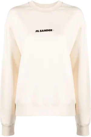 Jil Sander Sweatshirts, female, , M, Logo Print Cotton Jumper