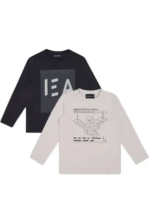 Emporio Armani Long Sleeve Printed Jersey T-shirt