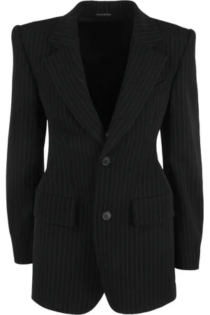 Balenciaga Blazers, female, , S, Pinstripe Hourglass Jacket