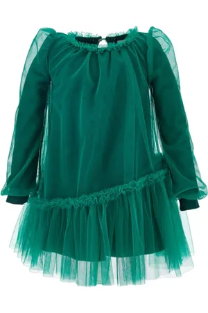MONNALISA Long-Sleeved Asymmetric Dress
