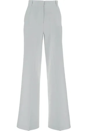 Cropped Stretch Twill Belted Pants