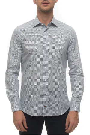 Carrel Italian Tile Print Casual Shirt