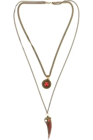 Roberto Cavalli Tiger Tooth and Sphere Necklace
