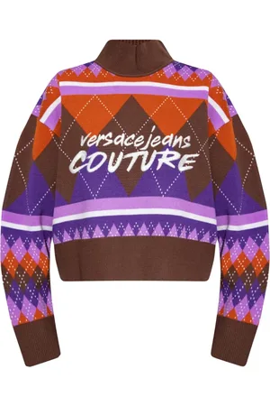 VERSACE Turtlenecks, female, , M, Geometric Logo Turtleneck