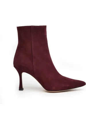 ROBERTO FESTA Heeled Boots, female, , 3 1/2 UK, Bordeaux Suede Ankle Boot