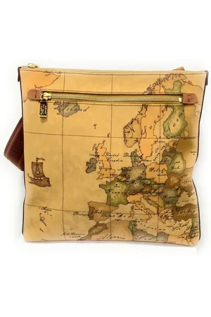 ALVIERO MARTINI 1A CLASSE Large Unisex Shoulder Bag with Geo Clic Print