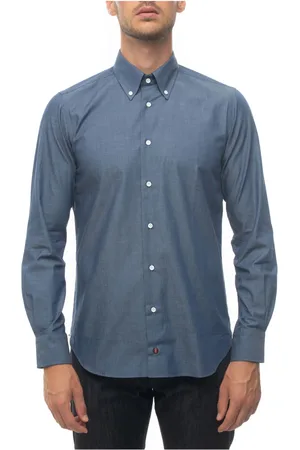 Carrel Denim Button-Down Casual Shirt
