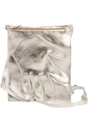 JEJIA Cross Body Bags, female, , ONE SIZE, Silver Leather Shoulder Bag