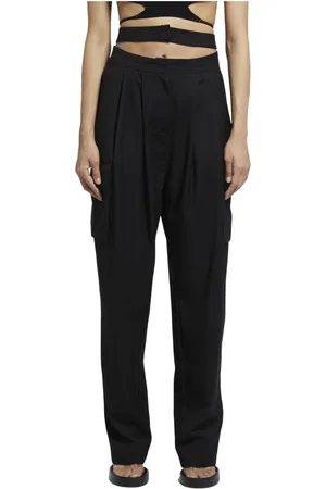 ANDREA ADAMO Straight Trousers, female, , M, Trousers