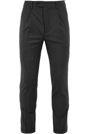 D.A. Daniele Alessandrini Chinos, male, , M, Anthracite Trousers with Gemini 10 Style
