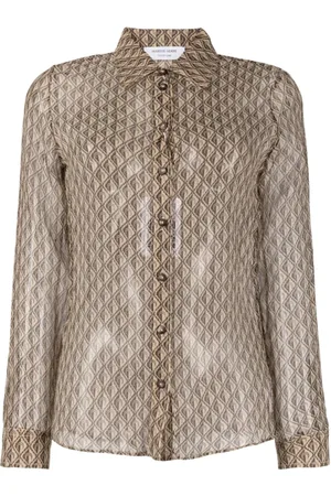 Marine Serre Moon Diamond Silk Shirt