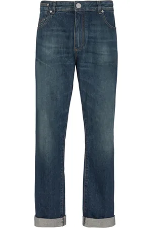 Balmain Straight Jeans, male, , W31, Vintage Straight-leg Jeans