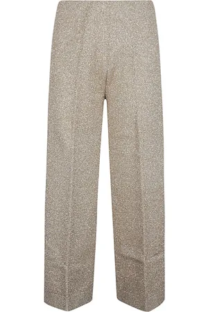 CIRCUS HOTEL Wide Trousers, female, , XS, Golden Wide Leg Trousers