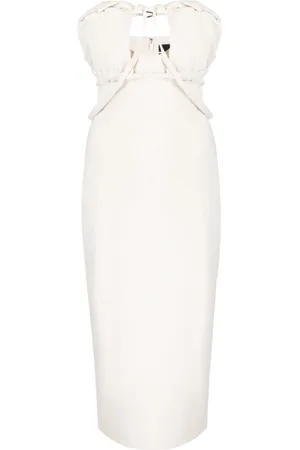 Jacquemus Party Dresses, female, , XS, Strapless Dress with Gathered Detailing