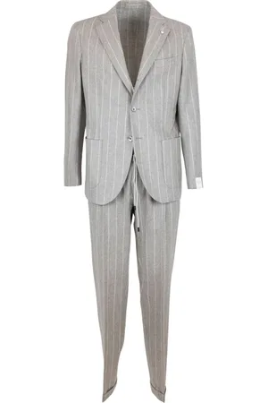 Lubiam Single Breasted Suits, male, , XL, Dresses