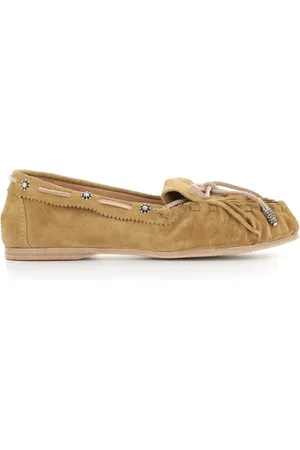 SARTORE Sailor Shoes, female, , 5 1/2 UK, Fringed Moccasin Sandals