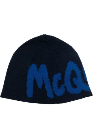 Alexander McQueen Beanies, male, , M, Wool Logo Hat