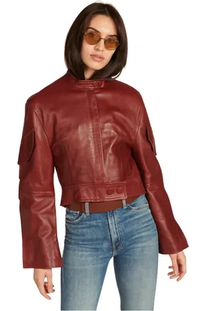 PETAR PETROV Bordeaux Leather Jacket