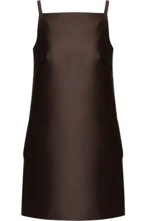 VALENTINO Silk Square-Neck Minidress