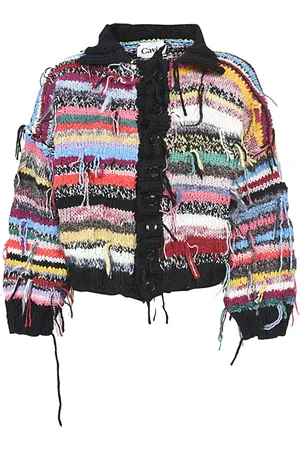 Cavia Cardigans, male, , S, MultiColour Wool Crochet Cardigan