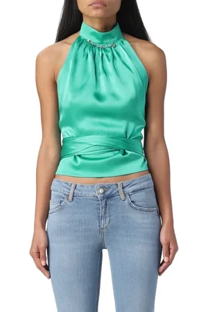 Liu Jo Sleeveless Tops, female, , M, Sleeveless Blouse with High Collar