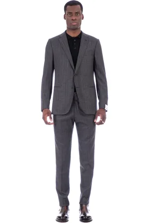 CARUSO Single Breasted Suits, male, , S, Grey Miura Drop 8R Dress