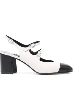 Carel Pumps, female, , 6 UK, Leather Slingback with Block Heel