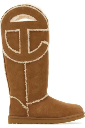 UGG Winter Boots, female, , 1 UK, Logo Boots in Biscuit Suede