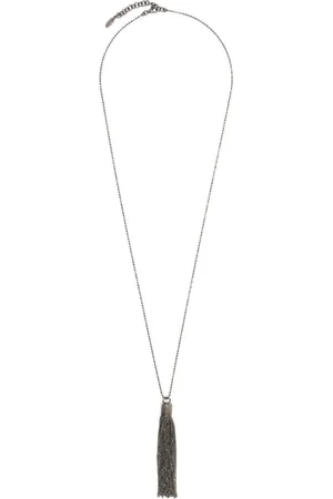 Brunello Cucinelli Necklaces, female, , ONE SIZE, Sterling Silver Beaded Necklace
