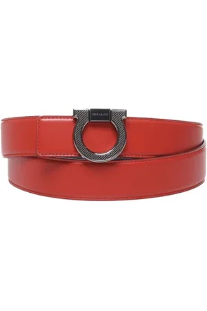 Salvatore Ferragamo Belts, male, , 110 CM, Calfskin Belt with Metal Buckle