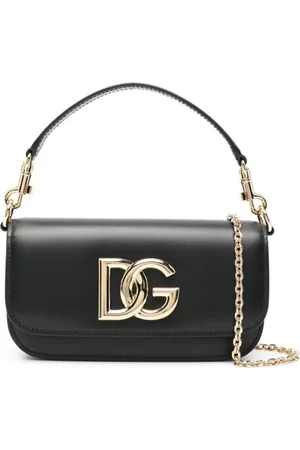 Dolce & Gabbana Cross Body Bags, female, , ONE SIZE, Leather Grained Texture Bag with Logo Lettering