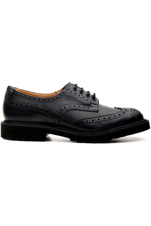 TRICKERS Business Shoes, male, , 6 1/2 UK, Navy Haas Flat Shoes