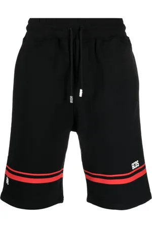 GCDS Logo Print Shorts with Stripe Detailing