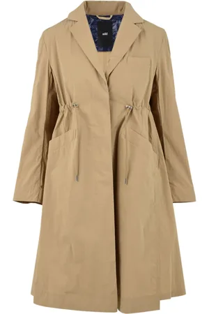add Belted Coats, female, , M, Front Button Closure Coat