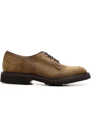 TRICKERS Business Shoes, male, , 11 UK, Beige Lace-up Shoes for Men