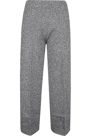 CIRCUS HOTEL Grey Wide Leg Trousers