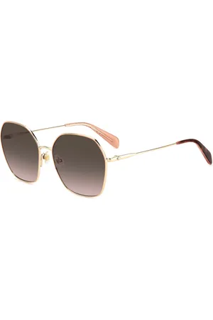 Kate Spade Sunglasses, female, , 57 MM, Rose Gold Kenna Sunglasses
