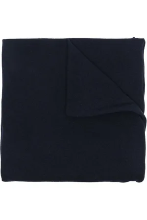 Jil Sander Winter Scarves, female, , ONE SIZE, Midnight Cashmere Logo-Patch Scarf