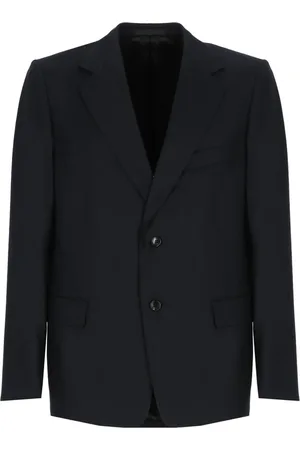 Lanvin Blazers, male, , XL, Sophisticated Navy Blue Wool and Cashmere Jacket