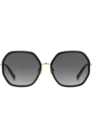 Kate Spade Sunglasses, female, , 58 MM, Gold/Grey Shaded Sunglasses Nicola/G/S
