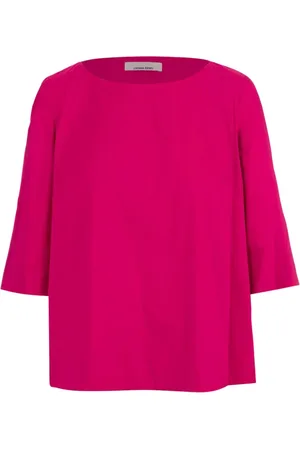 LIVIANA CONTI Fuchsia Poplin Stretch Blouse
