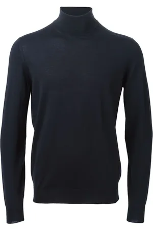 DRUMOHR Turtlenecks, male, , 2XL, Navy Merino Turtleneck