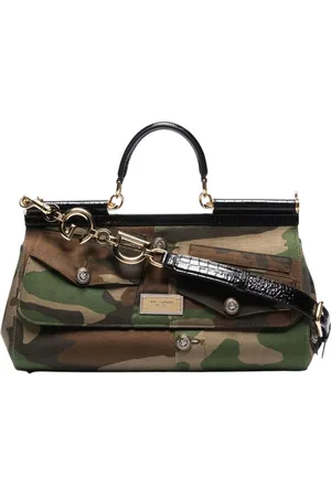 Dolce & Gabbana Handbags, female, , ONE SIZE, Camouflage Tote Bag