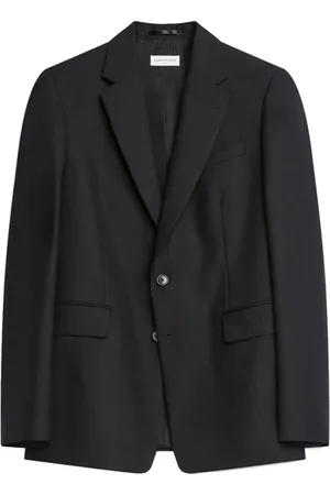 DRIES VAN NOTEN Wool Blazer with Notched Lapel